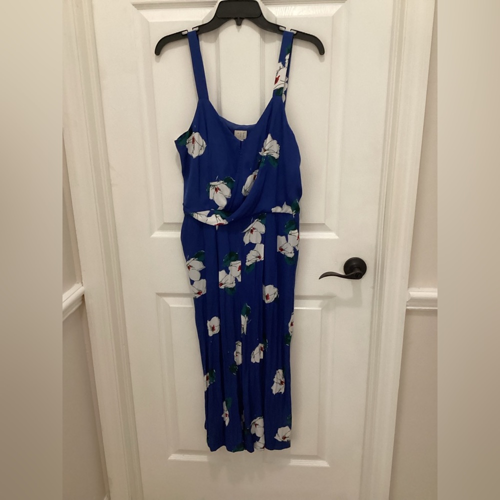 a new day Blue Floral Jumpsuit